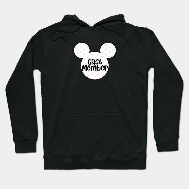 cast member pink and white ears Hoodie by lolsammy910